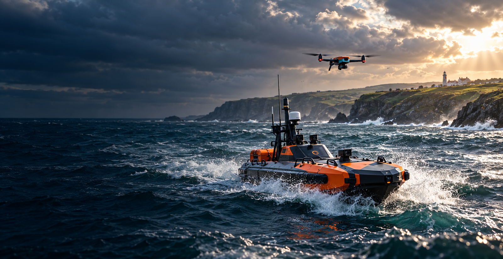 Concept visual of maritime rescue technology